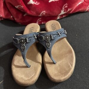 Cliffs By White Mountain Bailee Women's Sandal Sz 8M Blue